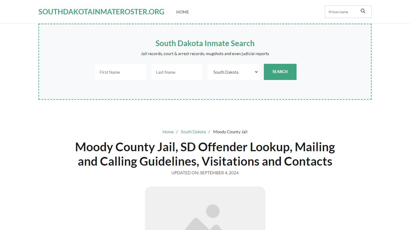 Moody County Jail, SD: Inmate Search Options, Visitations, Contacts